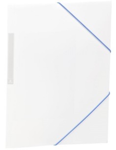 Paq 10 carpetas gomas solapas fº blanco pp opaca carchivo